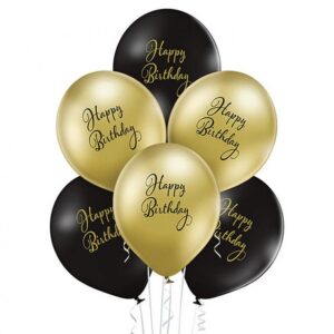 B011. Balony na urodziny Happy Birthday 6 sztuk