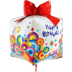 Duży balon z helem pudełko prfezent na urodziny