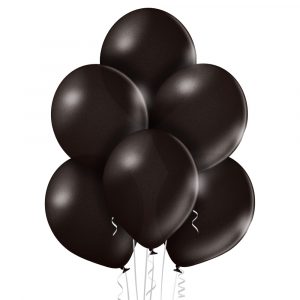 Metalizowane balony z helem w kolorze czerni