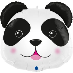 Balony pompowane helem w kształcie głowy pandy